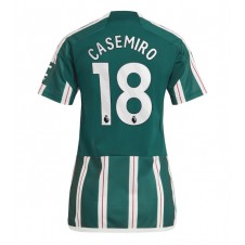 Manchester United Casemiro #18 Bortedrakt Kvinner 2023-24 Kortermet